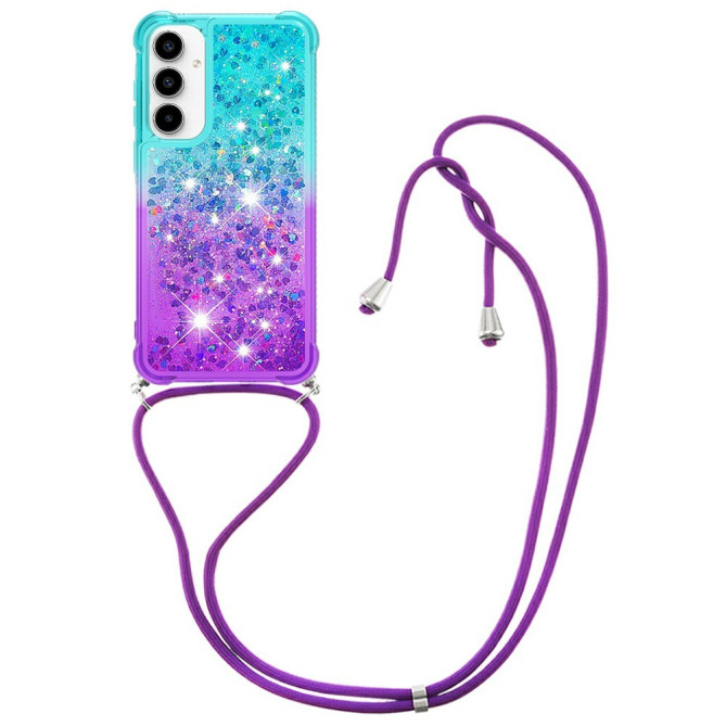 Coque Samsung Galaxy A37 Sky Blue / Purple Dragonne