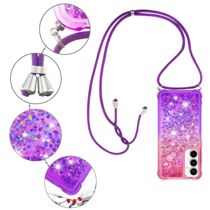 Coque Samsung Galaxy A37 Pink / Purple Dragonne