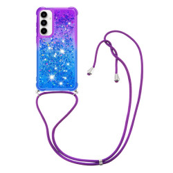 Coque Samsung Galaxy A37 Purple / Blue Dragonne