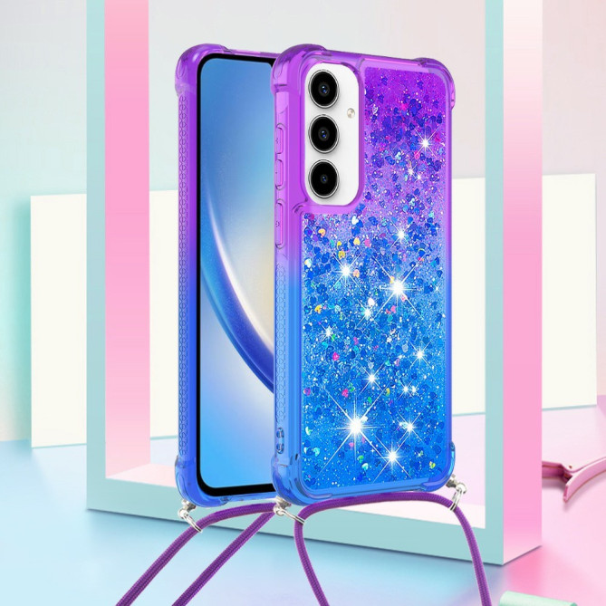 Coque Samsung Galaxy A37 Purple / Blue Dragonne