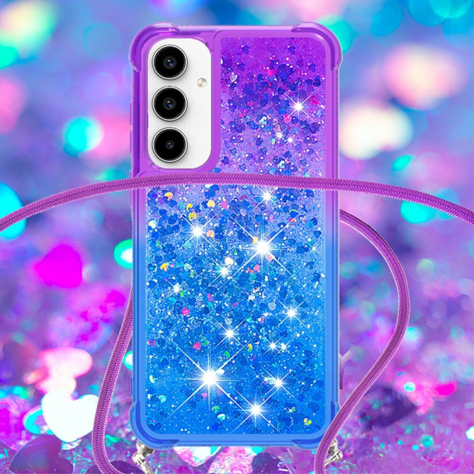 Coque Samsung Galaxy A37 Purple / Blue Dragonne