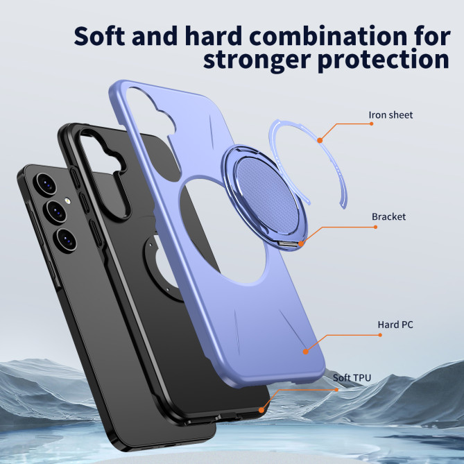 Coque Samsung Galaxy A37 TPU + PC avec Support ALBA