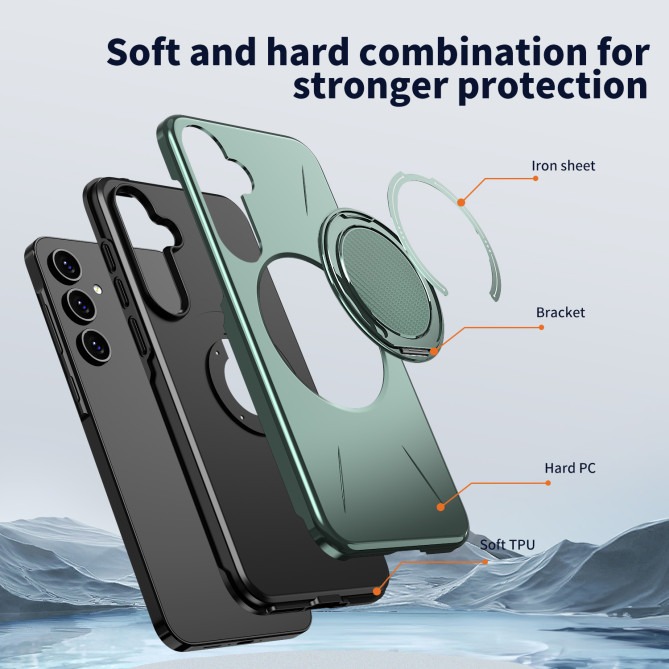 Coque Samsung Galaxy A37 TPU + PC avec Support ALBA