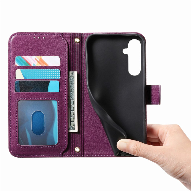 Housse Samsung Galaxy A37 Simili Cuir Fermeture Éclair ILIA