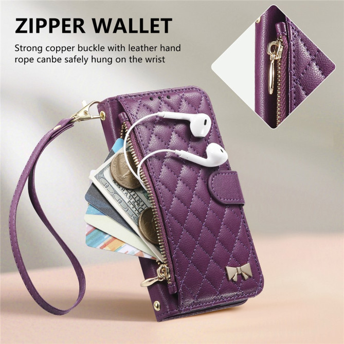 Housse Samsung Galaxy A37 Simili Cuir Fermeture Éclair ILIA