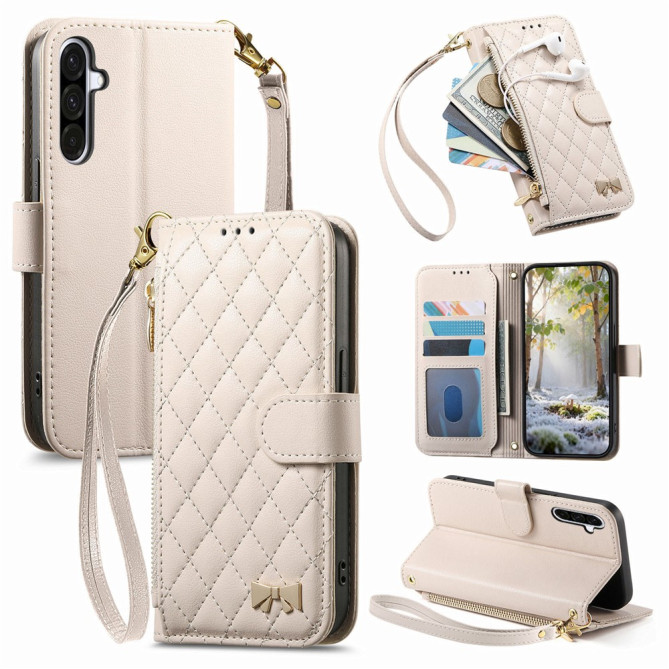 Housse Samsung Galaxy A37 Simili Cuir Fermeture Éclair ILIA