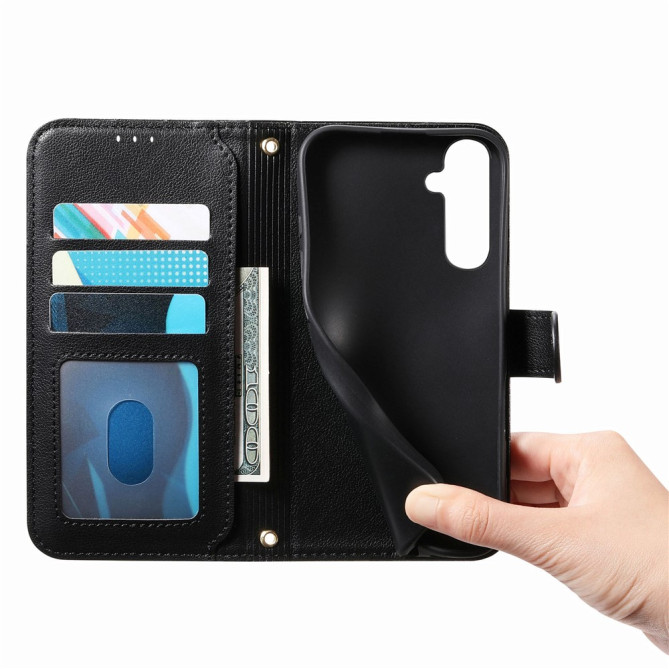 Housse Samsung Galaxy A37 Simili Cuir Fermeture Éclair ILIA