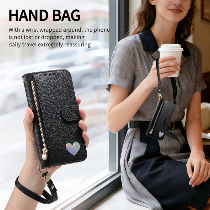 Housse Samsung Galaxy A37 Simili Cuir Fermeture Éclair JADE