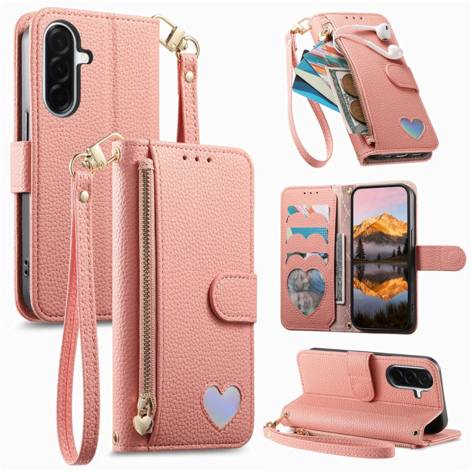 Housse Samsung Galaxy A37 Simili Cuir Fermeture Éclair JADE