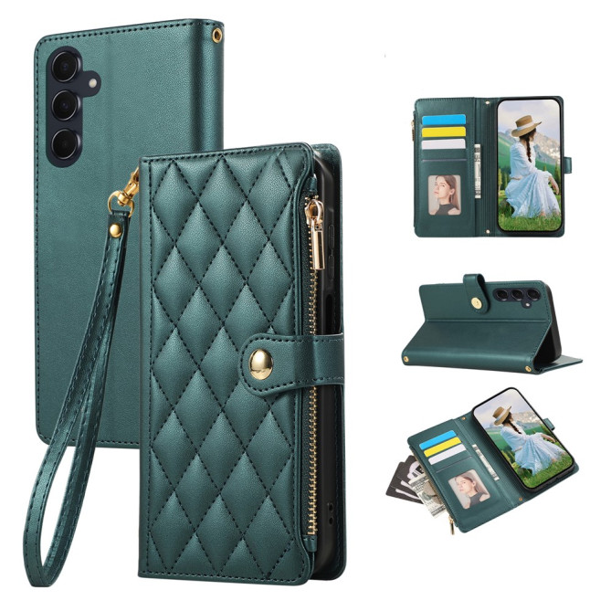 Housse Samsung Galaxy A37 Losange Fermeture Éclair