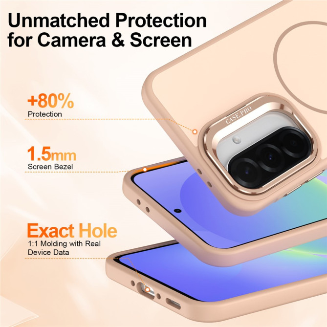 Coque Samsung Galaxy A37 Cadre Caméra avec Support