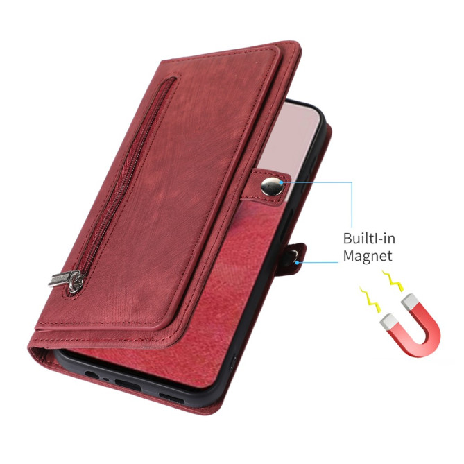 Housse Samsung Galaxy A37 Simili Cuir Fermeture Éclair KIRA