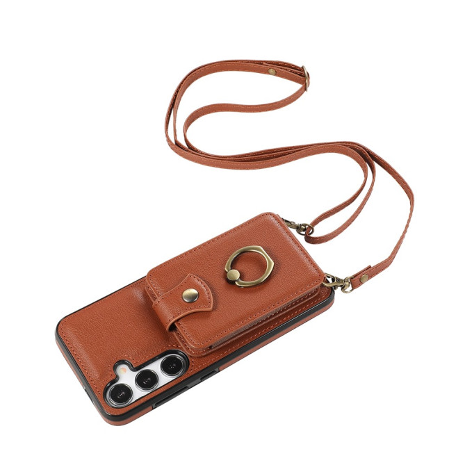 Coque Samsung Galaxy A37 Simili Cuir Support Dragonne