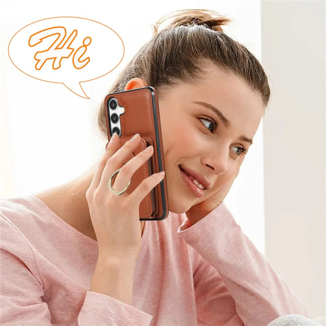 Coque Samsung Galaxy A37 Simili Cuir Support Dragonne