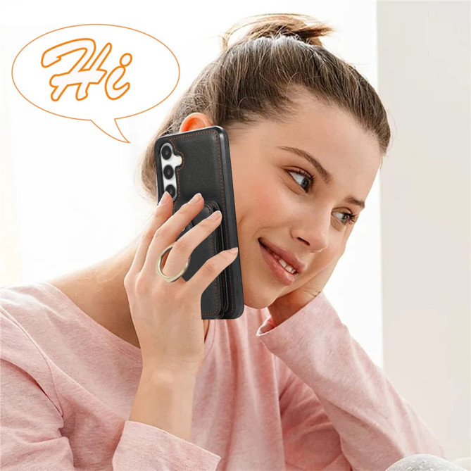 Coque Samsung Galaxy A37 Simili Cuir Support Dragonne