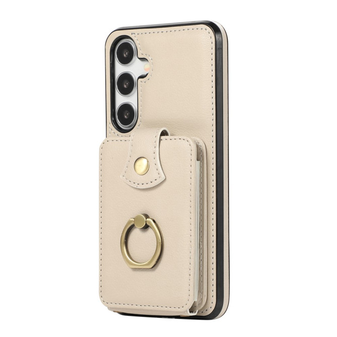 Coque Samsung Galaxy A37 Simili Cuir Support Dragonne