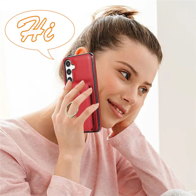 Coque Samsung Galaxy A37 Simili Cuir Support Dragonne