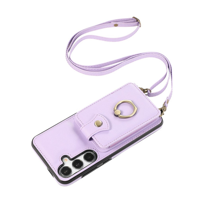 Coque Samsung Galaxy A37 Simili Cuir Support Dragonne