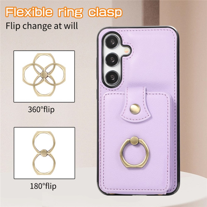 Coque Samsung Galaxy A37 Simili Cuir Support Dragonne