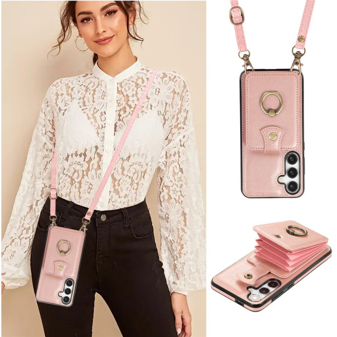 Coque Samsung Galaxy A37 Simili Cuir Support Dragonne