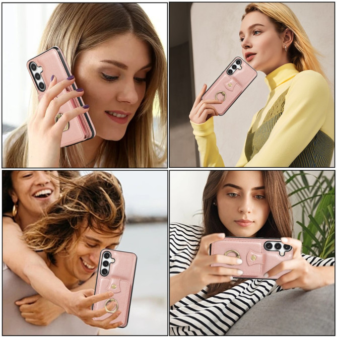 Coque Samsung Galaxy A37 Simili Cuir Support Dragonne