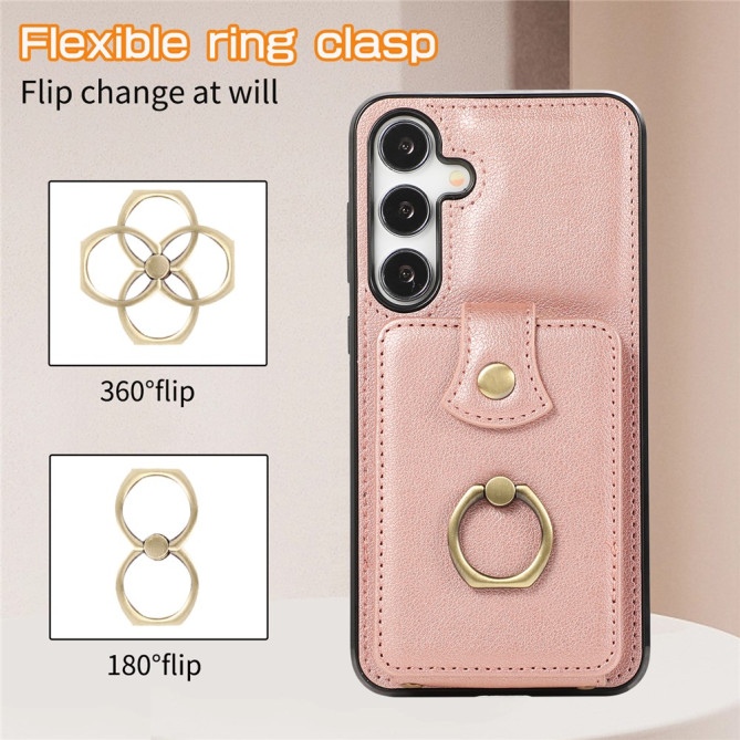 Coque Samsung Galaxy A37 Simili Cuir Support Dragonne