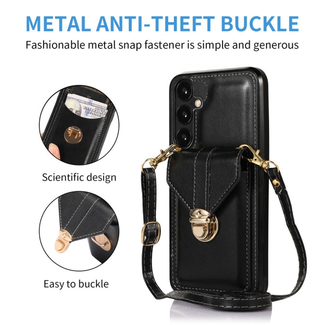 Coque Samsung Galaxy A37 Simili Cuir Support Dragonne ALBA