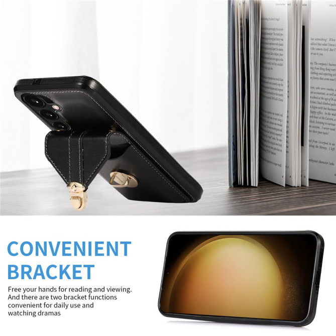 Coque Samsung Galaxy A37 Simili Cuir Support Dragonne ALBA