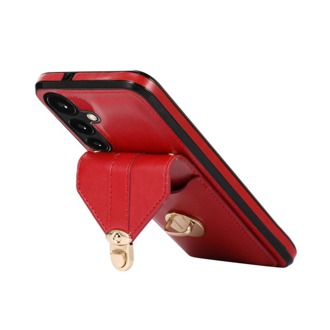 Coque Samsung Galaxy A37 Simili Cuir Support Dragonne ALBA