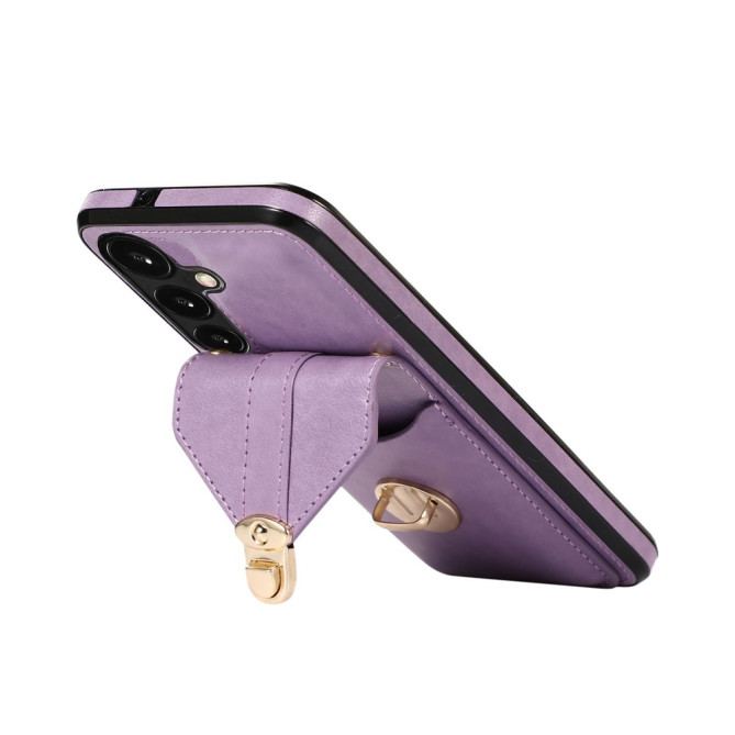 Coque Samsung Galaxy A37 Simili Cuir Support Dragonne ALBA