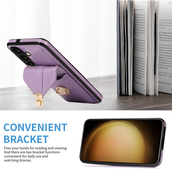 Coque Samsung Galaxy A37 Simili Cuir Support Dragonne ALBA