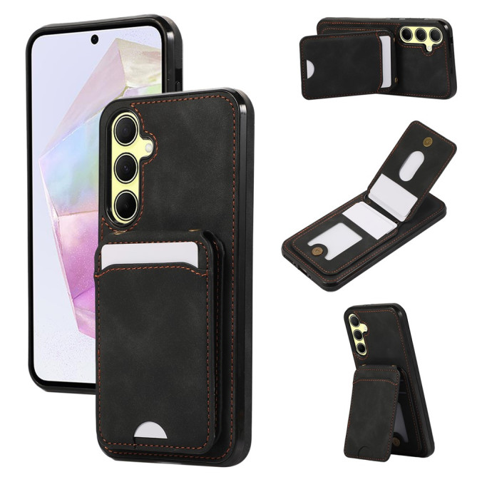 Coque Samsung Galaxy A37 Simili Cuir Support Dragonne BRIA
