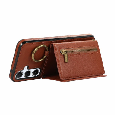 Housse Samsung Galaxy A37 Simili Cuir Fermeture Éclair LUNA