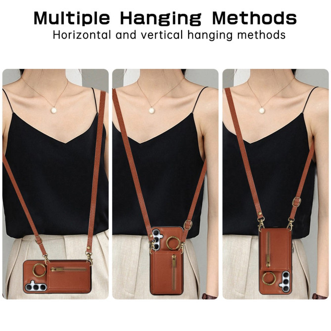 Housse Samsung Galaxy A37 Simili Cuir Fermeture Éclair LUNA