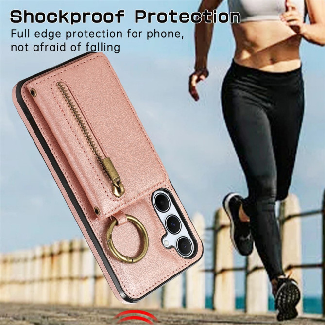 Housse Samsung Galaxy A37 Simili Cuir Fermeture Éclair LUNA