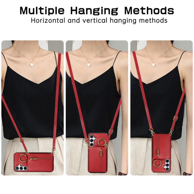 Housse Samsung Galaxy A37 Simili Cuir Fermeture Éclair LUNA