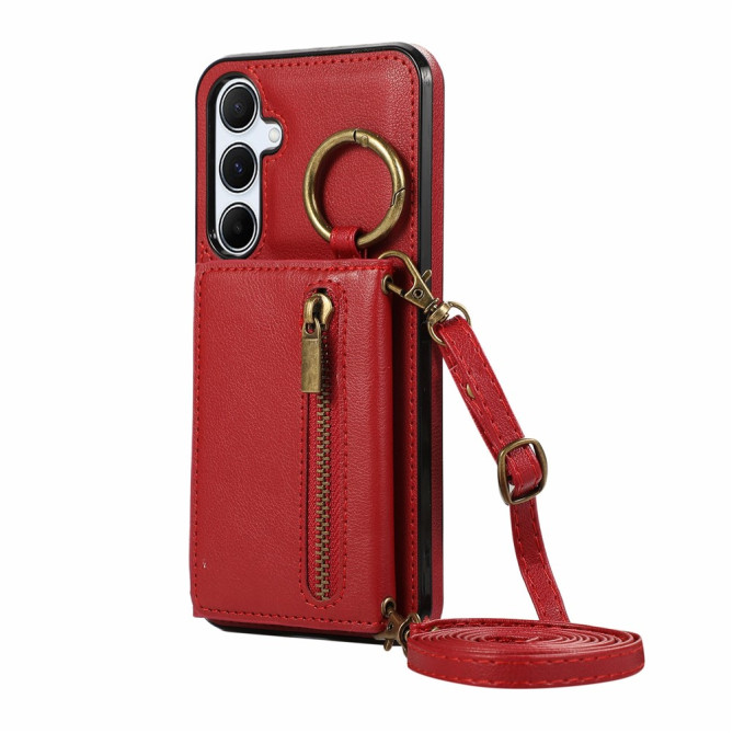 Housse Samsung Galaxy A37 Simili Cuir Fermeture Éclair LUNA