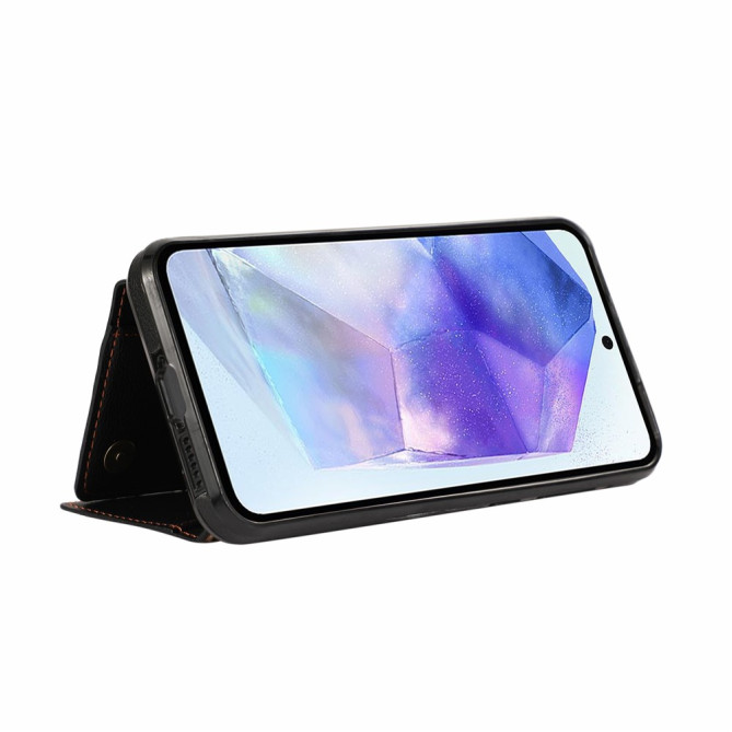 Housse Samsung Galaxy A37 Simili Cuir Fermeture Éclair LUNA