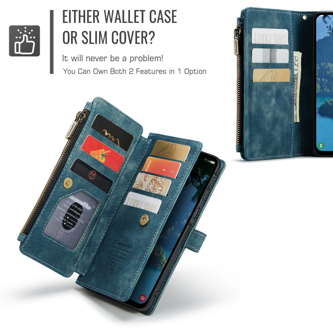 Housse Samsung Galaxy A37 CASEME Simili Cuir Fermeture Éclair