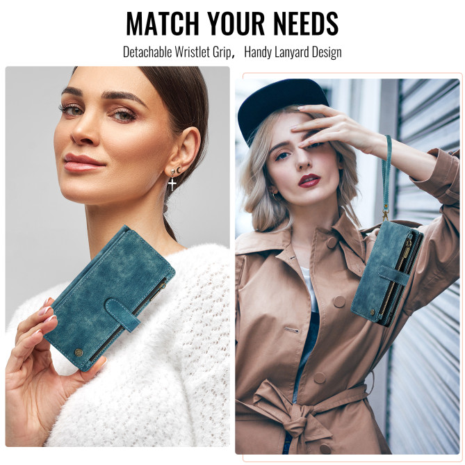 Housse Samsung Galaxy A37 CASEME Simili Cuir Fermeture Éclair