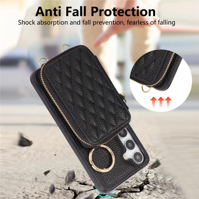 Housse Samsung Galaxy A37 Simili Cuir Fermeture Éclair MAIA