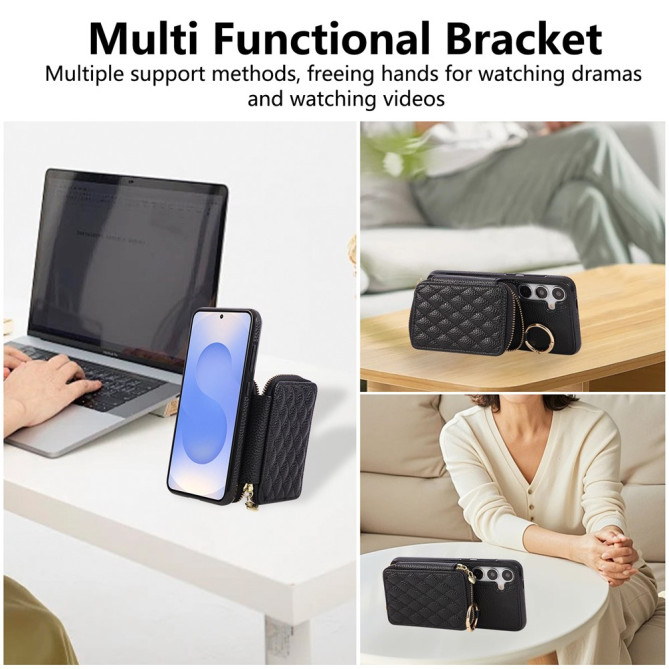 Housse Samsung Galaxy A37 Simili Cuir Fermeture Éclair MAIA