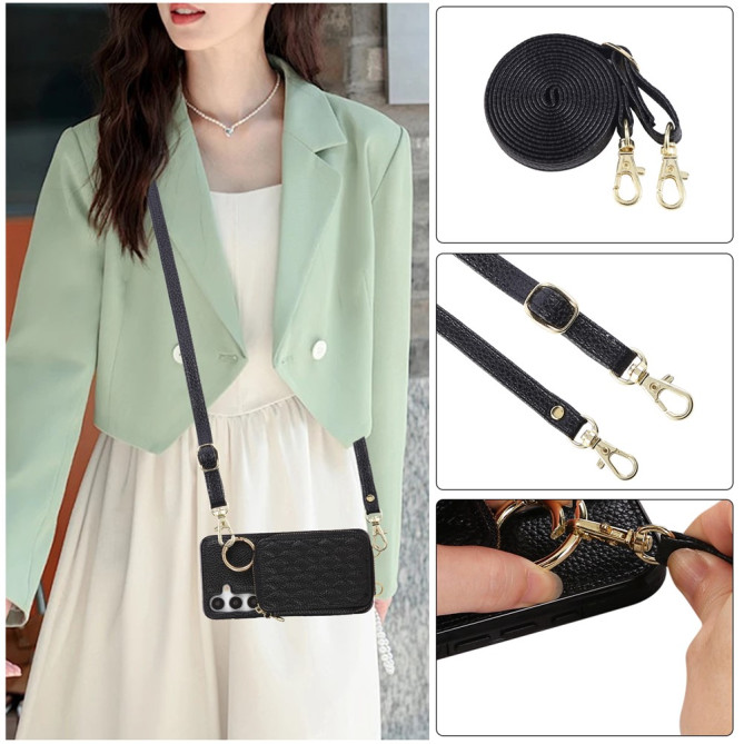 Housse Samsung Galaxy A37 Simili Cuir Fermeture Éclair MAIA