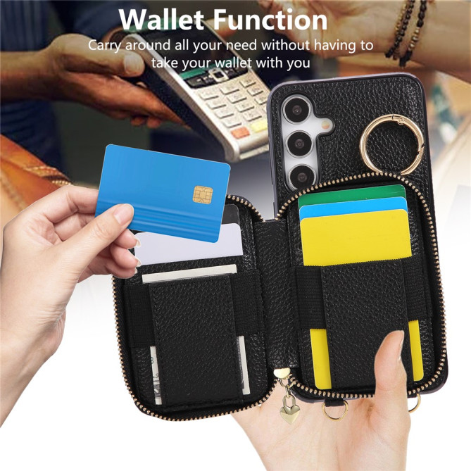 Housse Samsung Galaxy A37 Simili Cuir Fermeture Éclair MAIA