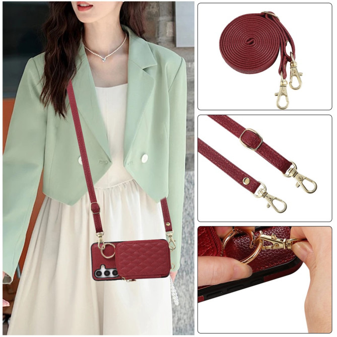 Housse Samsung Galaxy A37 Simili Cuir Fermeture Éclair MAIA