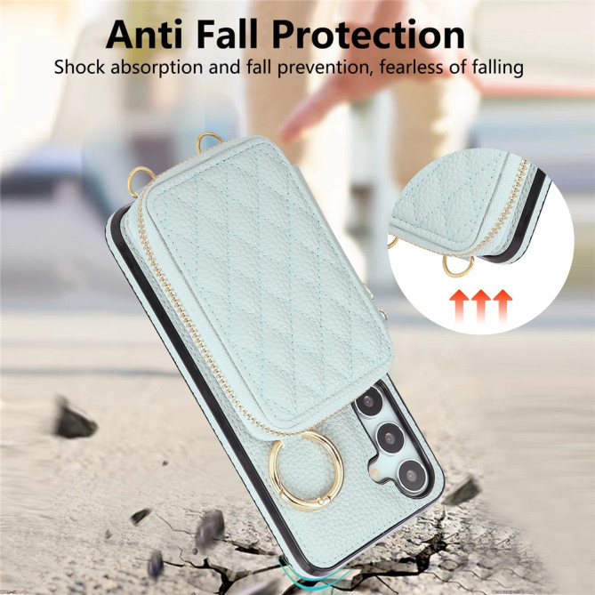 Housse Samsung Galaxy A37 Simili Cuir Fermeture Éclair MAIA