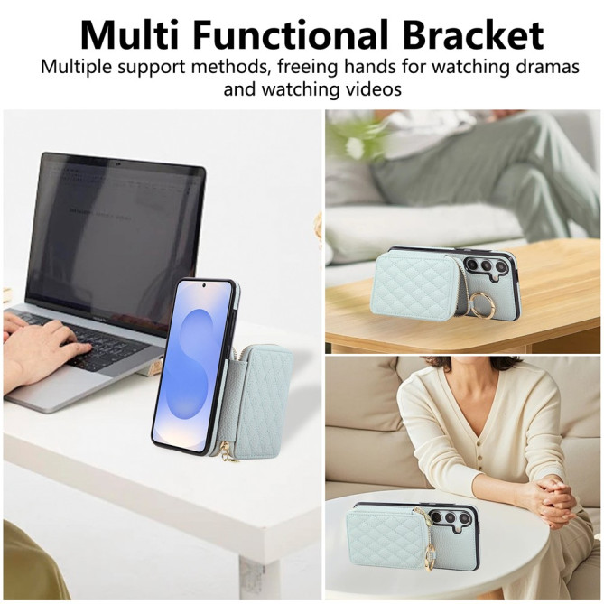 Housse Samsung Galaxy A37 Simili Cuir Fermeture Éclair MAIA