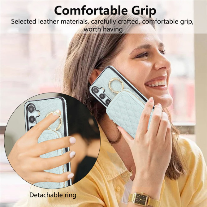 Housse Samsung Galaxy A37 Simili Cuir Fermeture Éclair MAIA