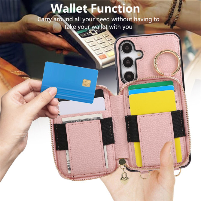 Housse Samsung Galaxy A37 Simili Cuir Fermeture Éclair MAIA