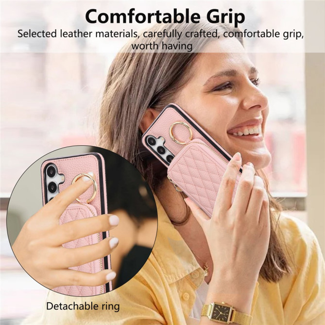 Housse Samsung Galaxy A37 Simili Cuir Fermeture Éclair MAIA